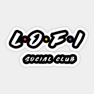 Lo-fi Social Club Sticker